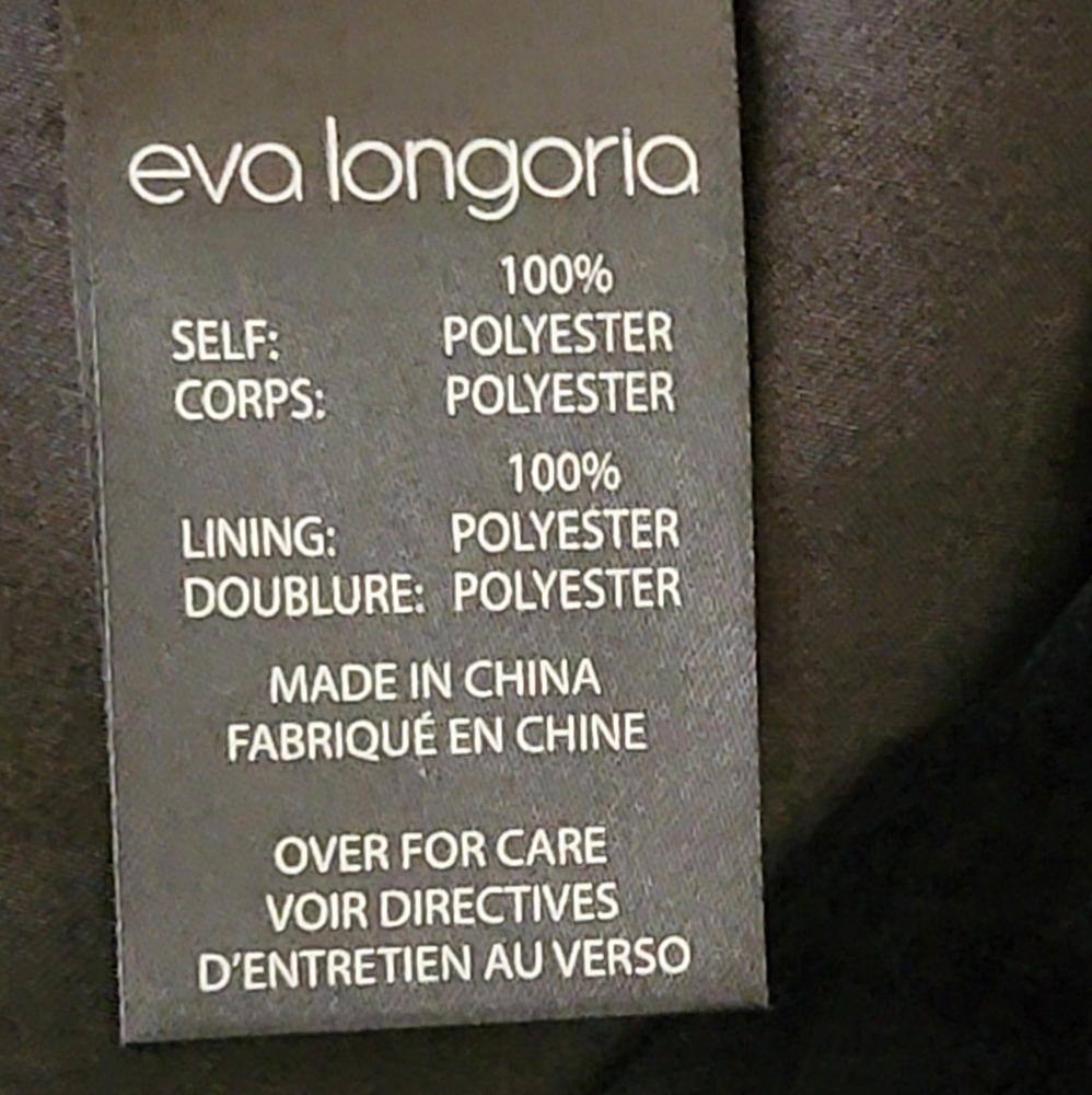 Eva Longoria pleated chiffon black skirt size 0 - Picture 5 of 7